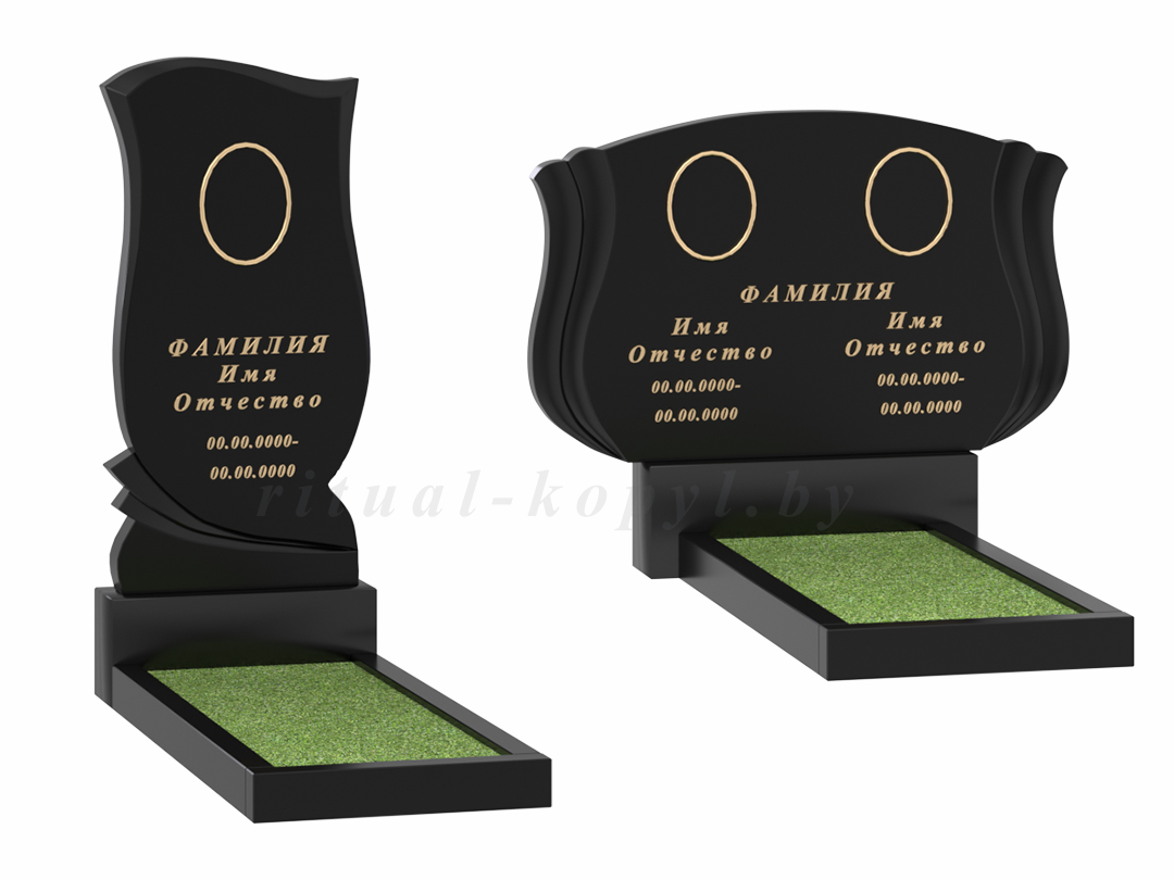 Памятники из гранита на кладбище