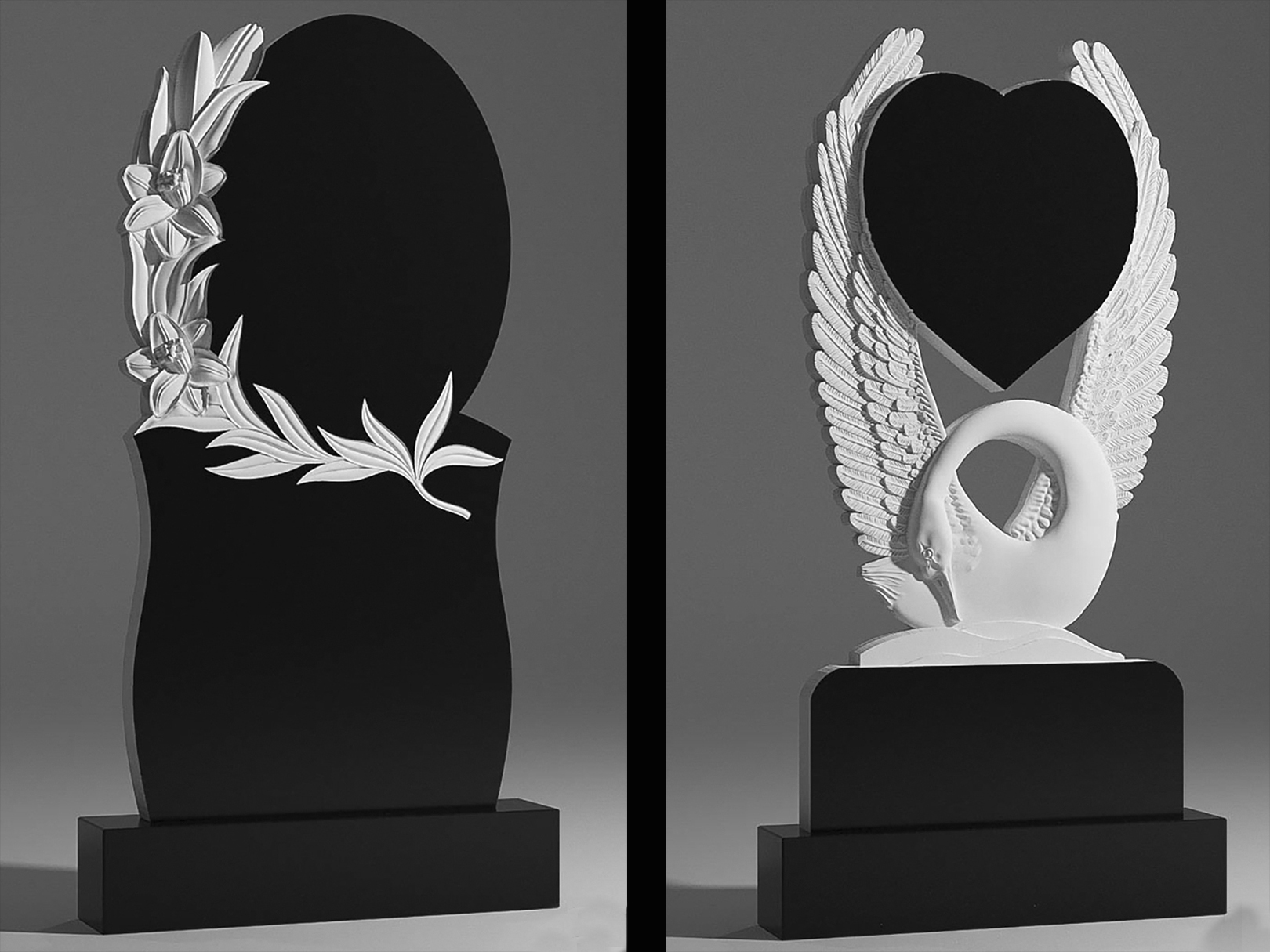 Памятники-скульптуры с художественной резкой